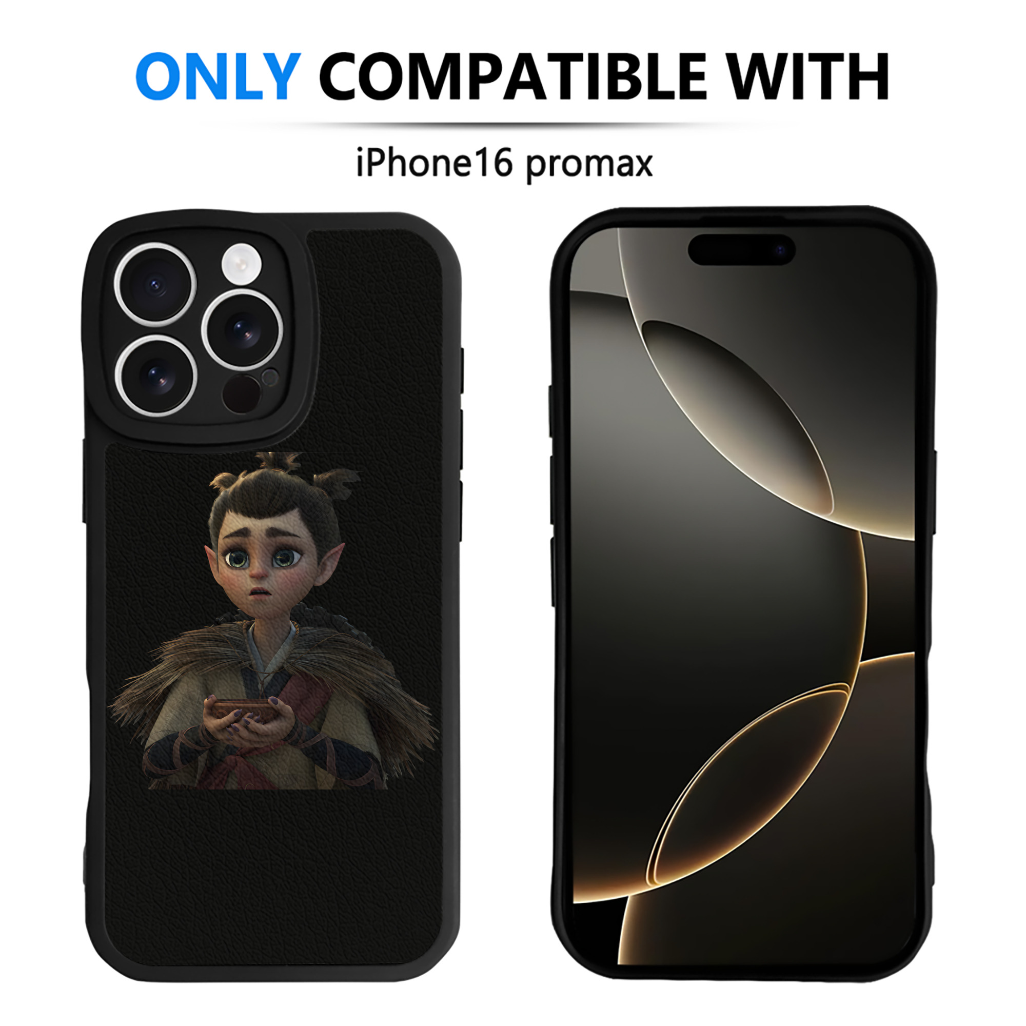 （画像用） Ne Zha 2 ナタ 魔童の大暴れ 【iPhone 16シリーズ対応】シリコンスマホケース（レザー調） 材質：シリコン